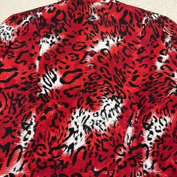 TONI MORGAN ANIMAL PRINT BLAZER - Picture 9 of 10